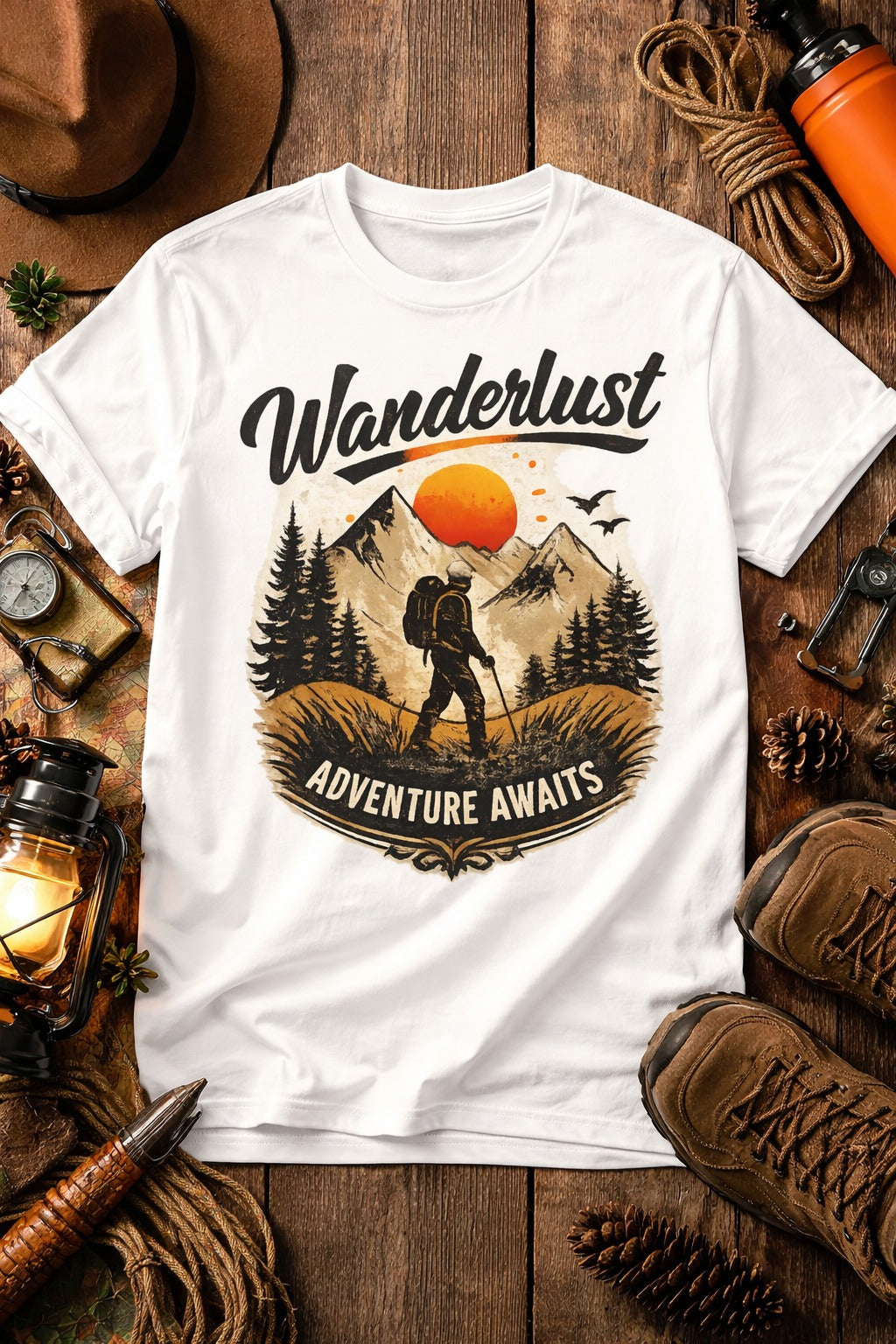 Wanderlust Adventure Graphic T-Shirt