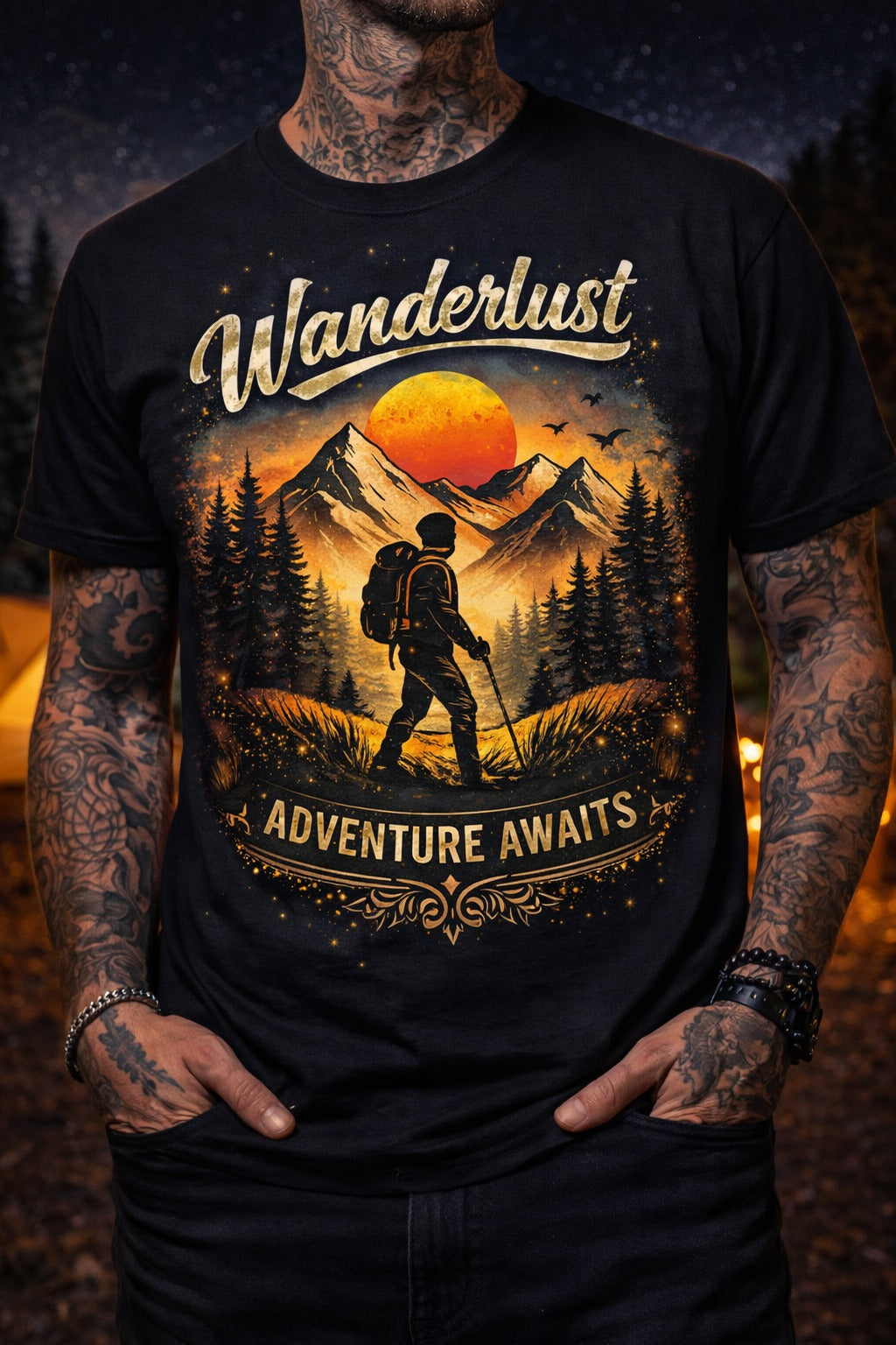 Wanderlust Adventure Graphic T-Shirt